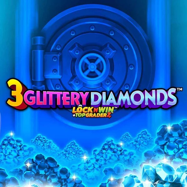 3 Glittery Diamonds game by PearFiction Studios – logo hosted on Kingbet Casino
