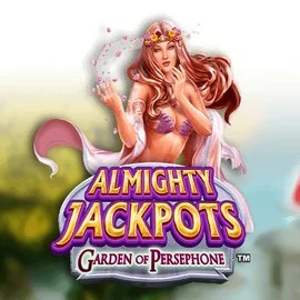 Almighty Jackpots: Garden of Persephone game by Novomatic – logo hosted on Kingbet Casino
