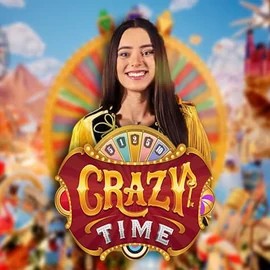 Logo of Crazy Time from Evolution at Kingbet Casino