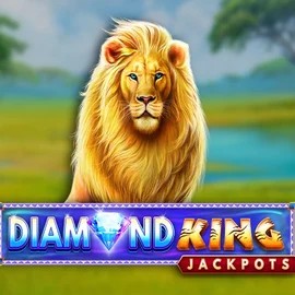 Diamond King Jackpots slot logo by SpinPlay Games at Kingbet Casino